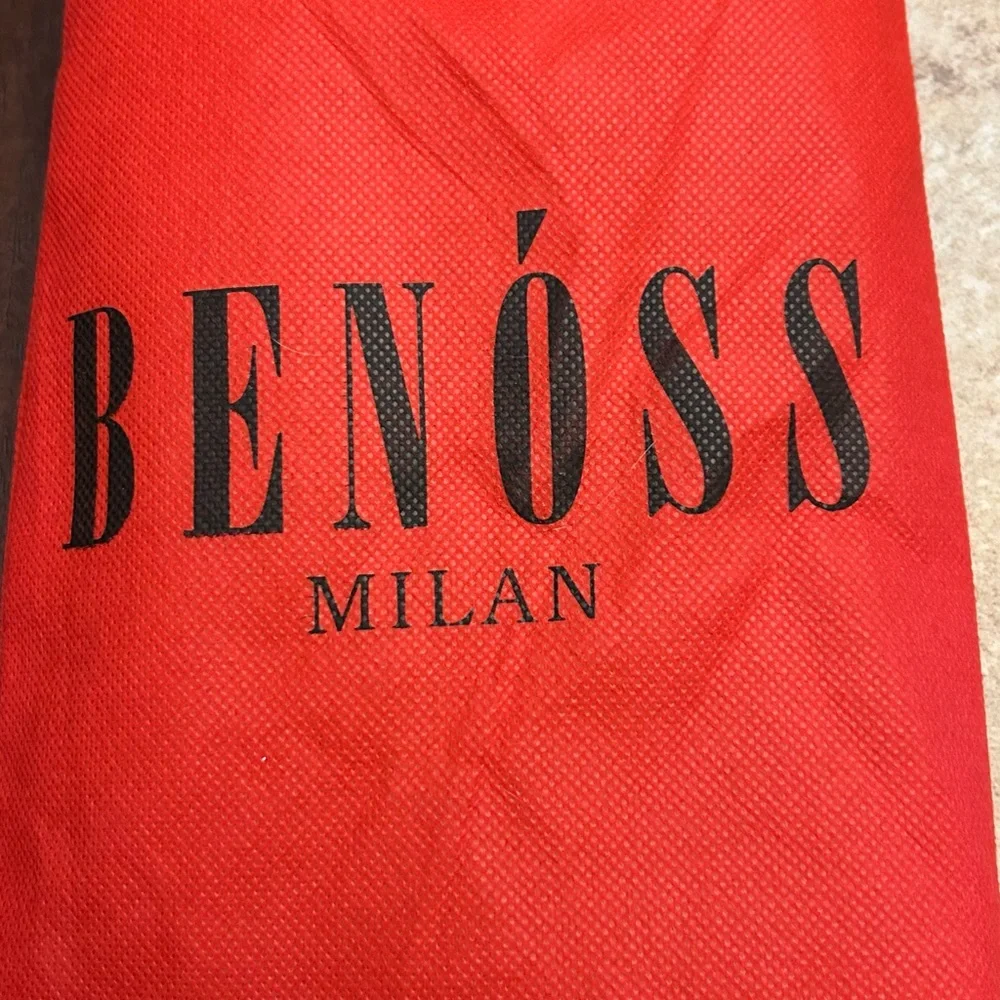 Benoss Milan Zip Around Wallet Gray Vegan Clutch 8.5”x 5” Silver Toned Hardware - Picture 2 of 5